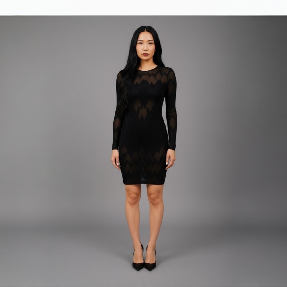 NWT Wolford Sheer W Patterned Dress